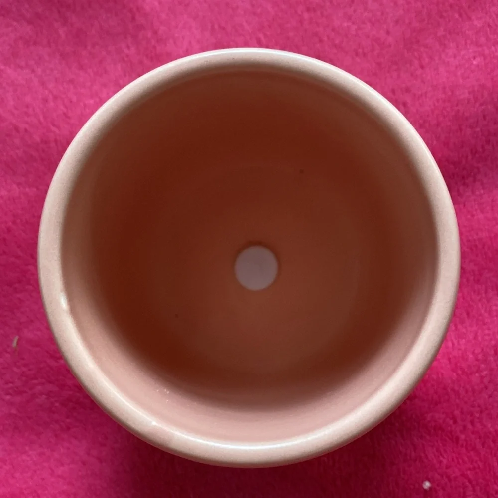 Mini Ceramic Planter with drainage hole - Picture 3 of 5